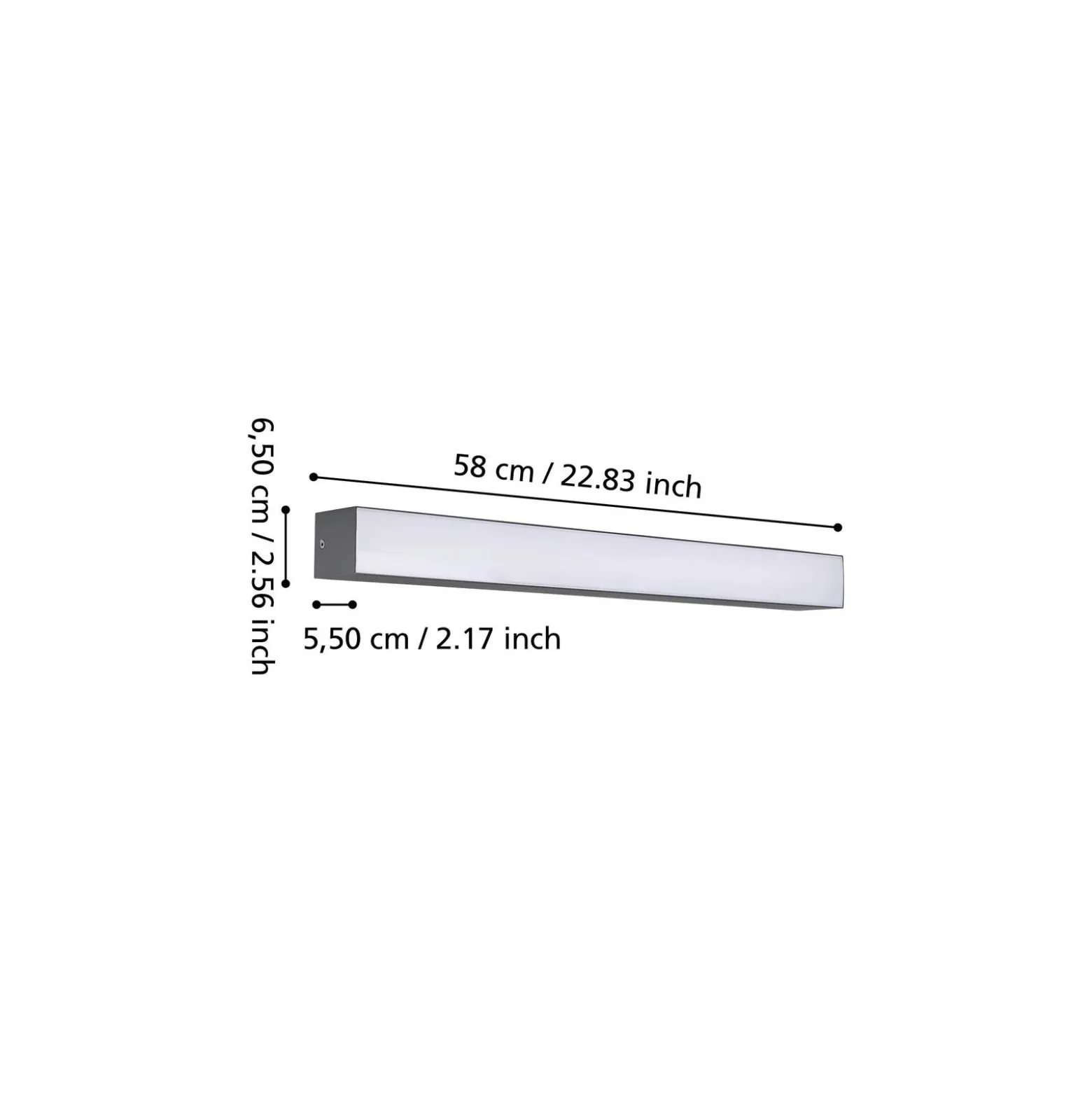 Eglo Taklampa Salitta Aluminium Svart 14W 1680lm - 830 Varm Vit