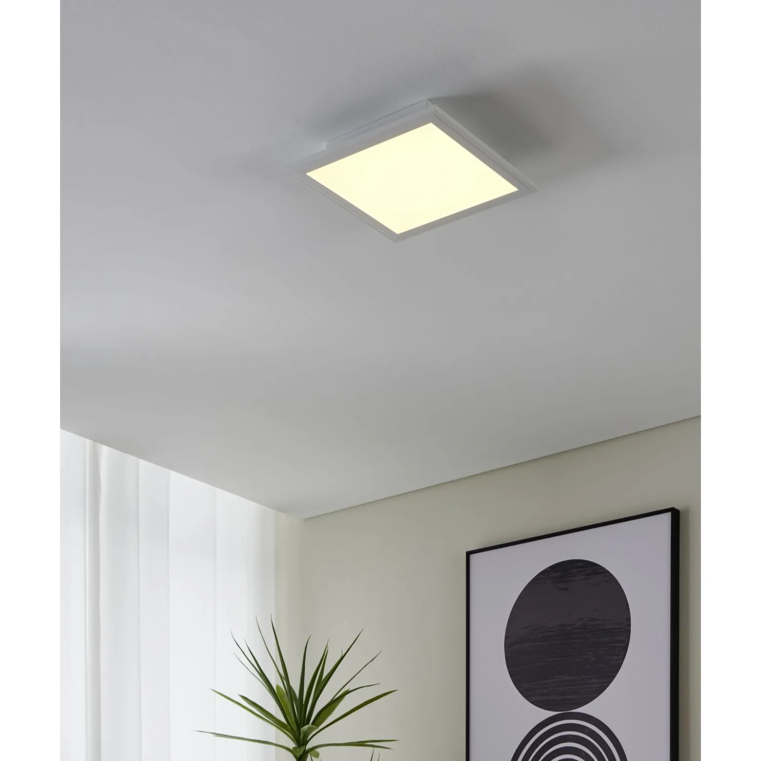 Eglo Taklampa Salobrena-Z Aluminium Vit 15W 1790lm - 827-865 Justerbar Vit | Dimbar