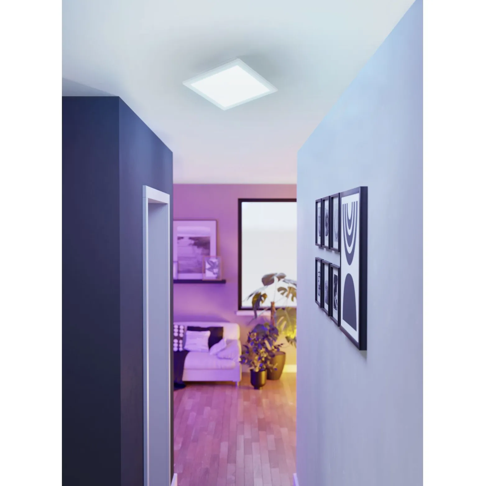 Eglo Taklampa Salobrena-Z Aluminium Vit 15W 1790lm - 827-865 Justerbar Vit | Dimbar