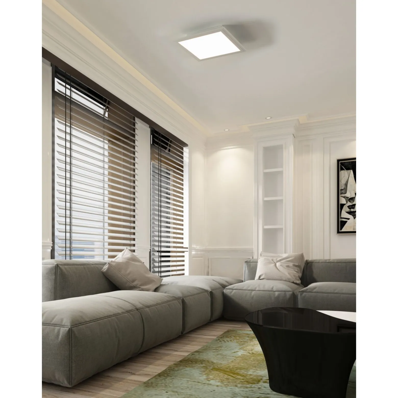 Eglo Taklampa Salobrena-Z Aluminium Vit 15W 1790lm - 827-865 Justerbar Vit | Dimbar