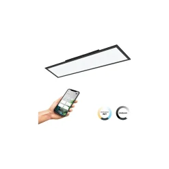 Eglo Taklampa Salobrena-Z Aluminium Svart 33.5W 4150lm - 827-865 Justerbar Vit | IP20 - Dimbar