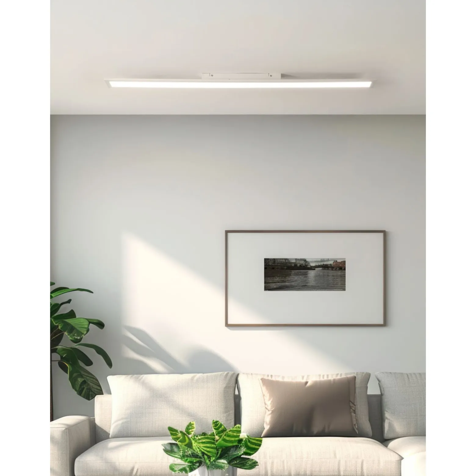 Eglo Taklampa Salobrena-Z Aluminium Vit 33W 4150lm - 827-865 Justerbar Vit | Dimbar