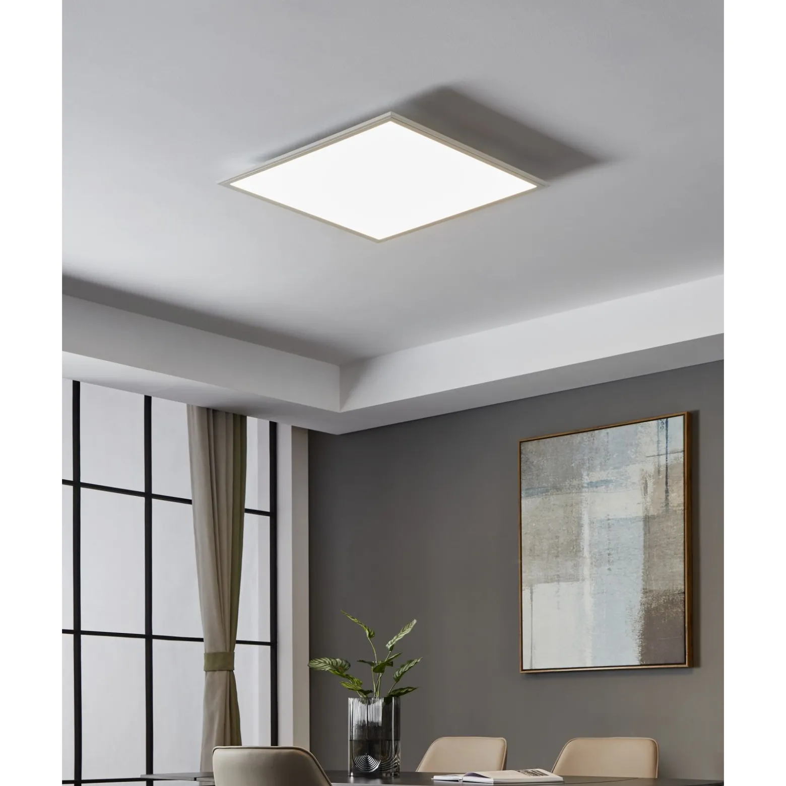 Eglo Taklampa Salobrena-Z Aluminium Vit 33W 4100lm - 827-865 Justerbar Vit | Dimbar