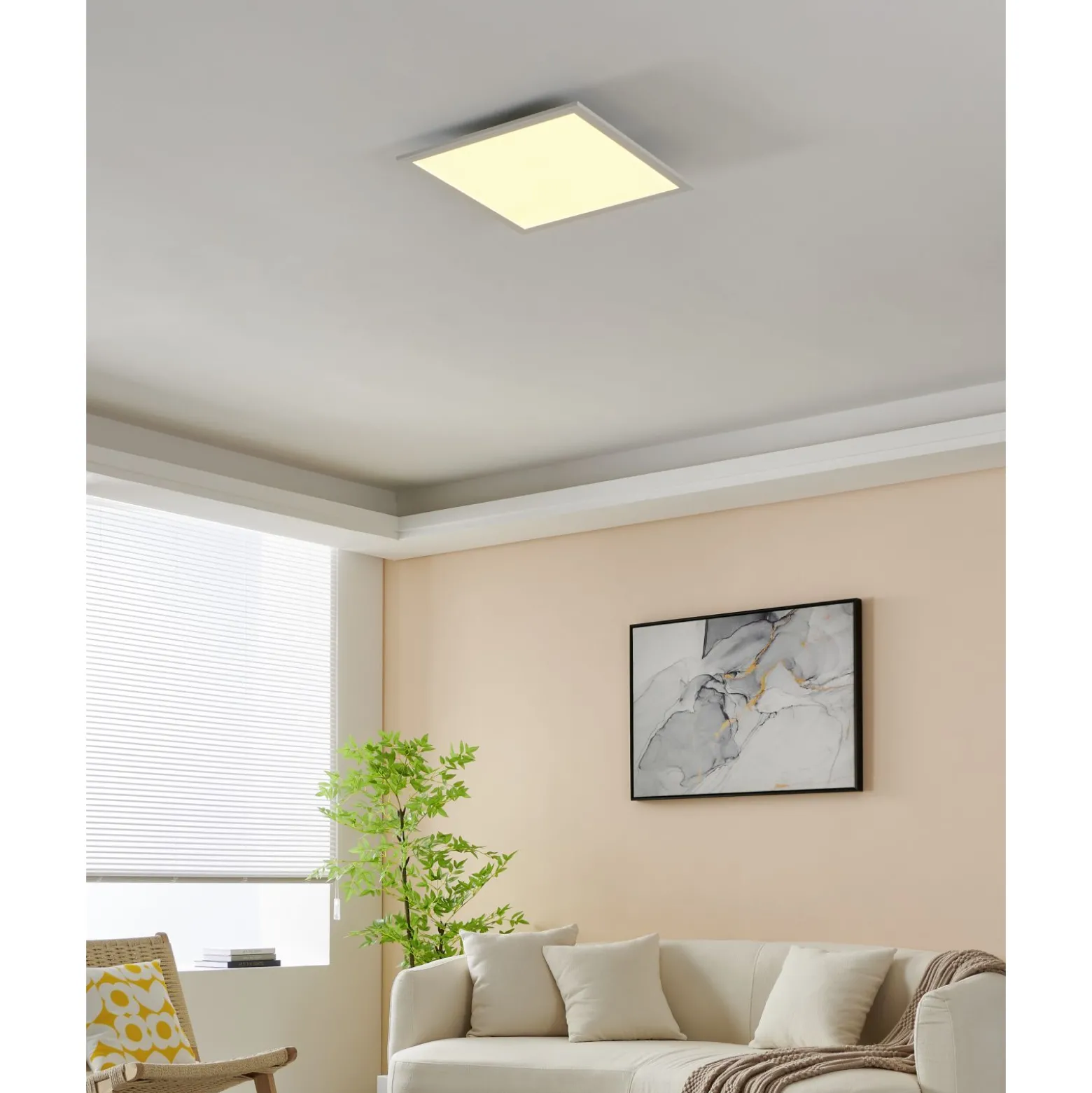Eglo Taklampa Salobrena-Z Aluminium Vit 21W 2500lm - 827-865 Justerbar Vit | Dimbar