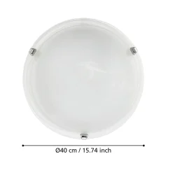 Eglo Taklampa Salome Stål Krom | 400mm - Passande För 2x E27