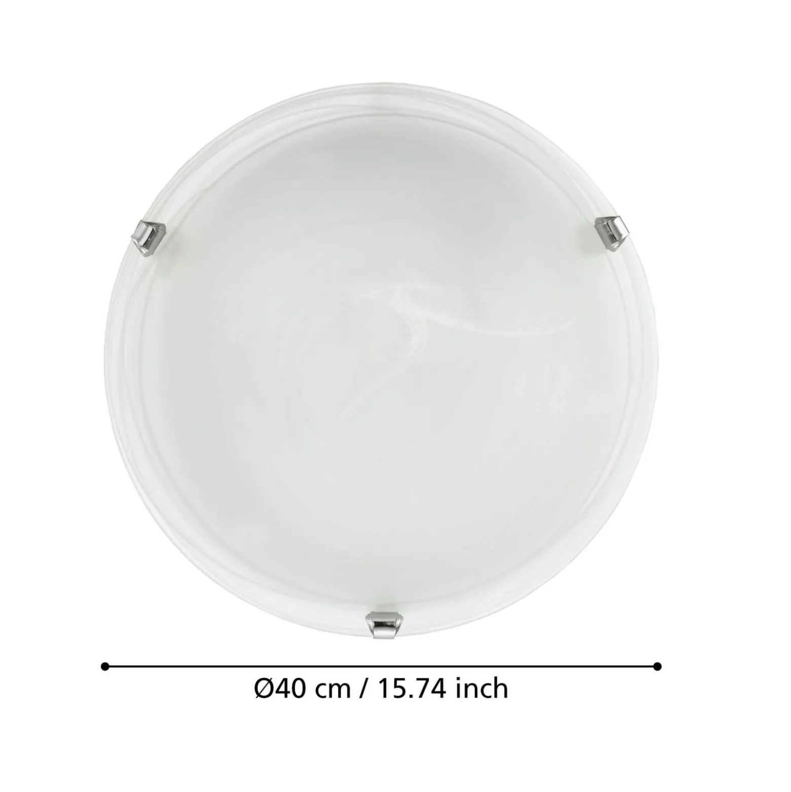 Eglo Taklampa Salome Stål Krom | 400mm - Passande För 2x E27