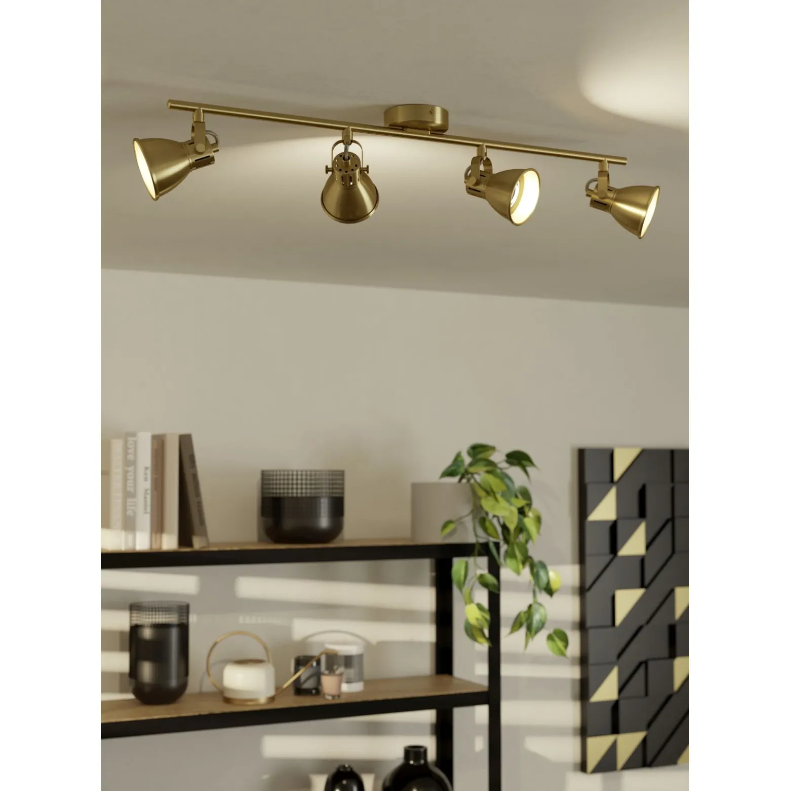 Eglo Taklampa Seras Stål Guld 2W 250lm - 830 Varm Vit