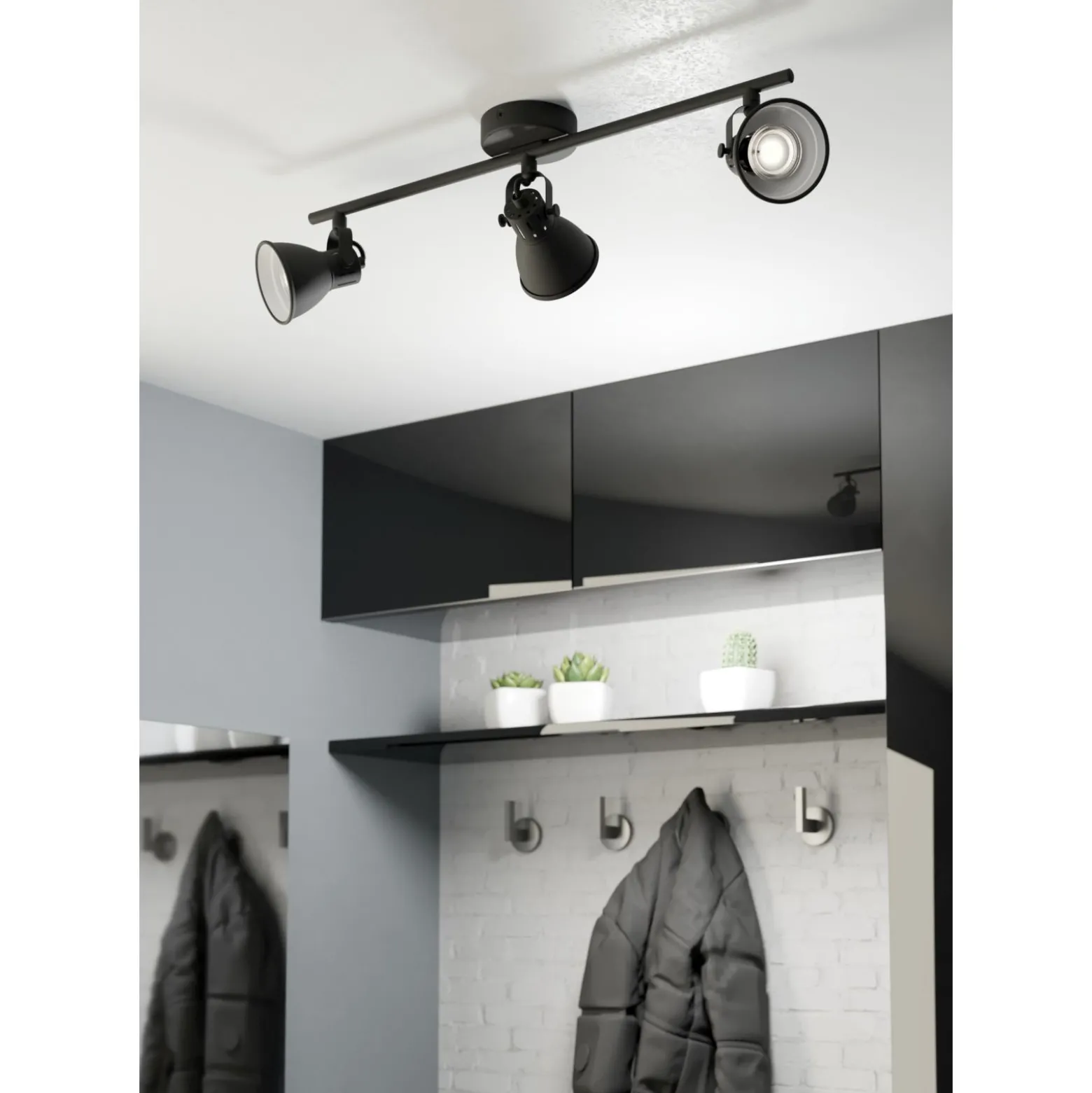Eglo Taklampa Seras 2 Stål Svart 2W 250lm - 830 Varm Vit