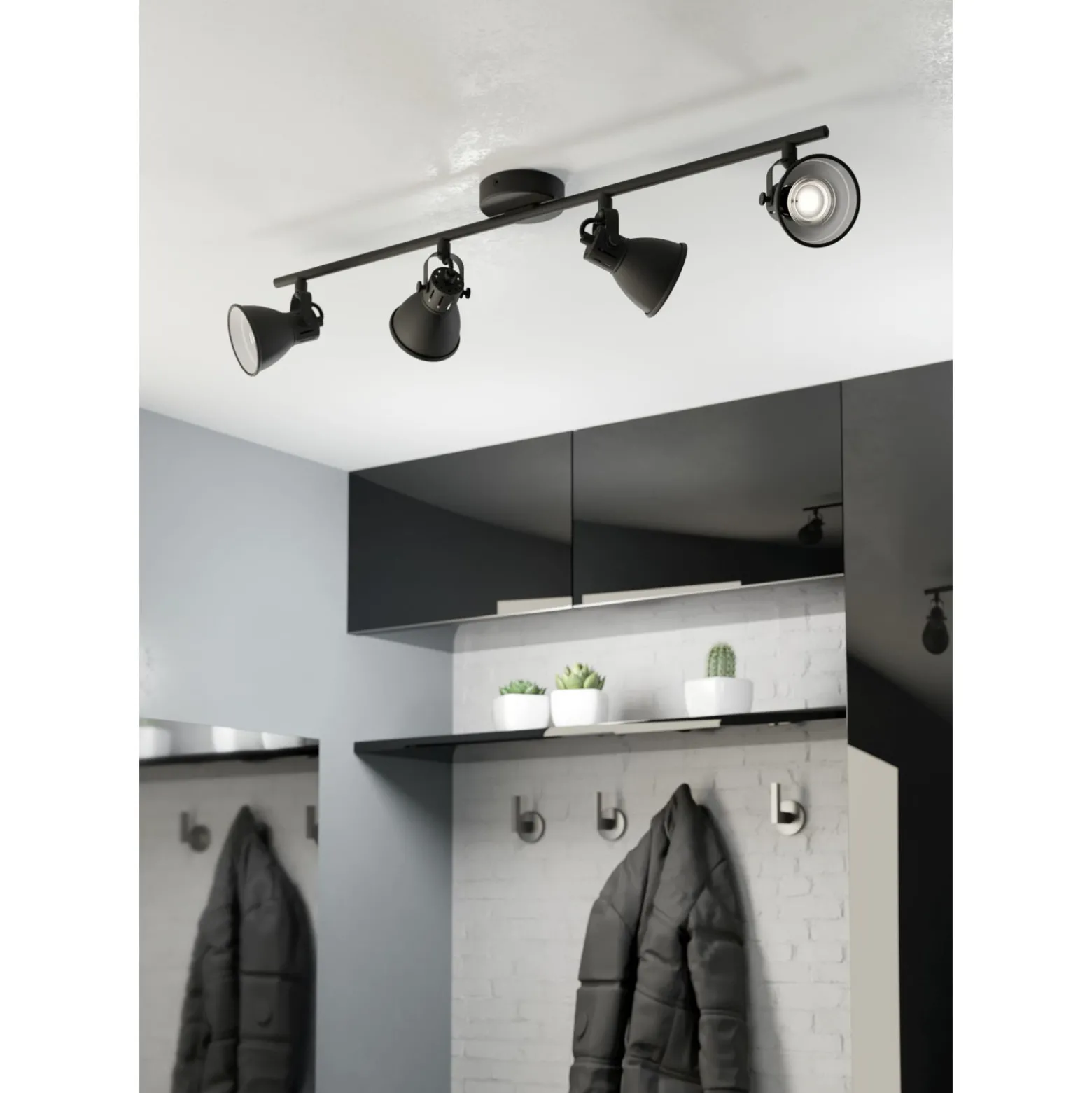 Eglo Taklampa Seras 2 Stål Svart 2W 250lm - 830 Varm Vit
