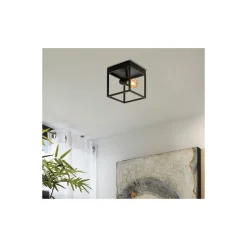 Eglo Taklampa Silentina Stål Svart | IP20 - Passande för 1x E27