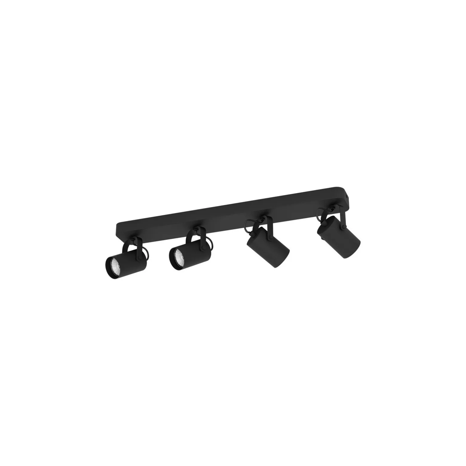 Eglo Taklampa Sorego Stål Svart 4x2.8W 4x250lm - 830 Varm Vit | IP20 - Inkl. 4x GU10