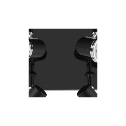 Eglo Taklampa Tamara 1 Stål Svart Krom 4x2.8W 4x250lm - 830 Varm Vit | IP44 - Inkl. 4x GU10