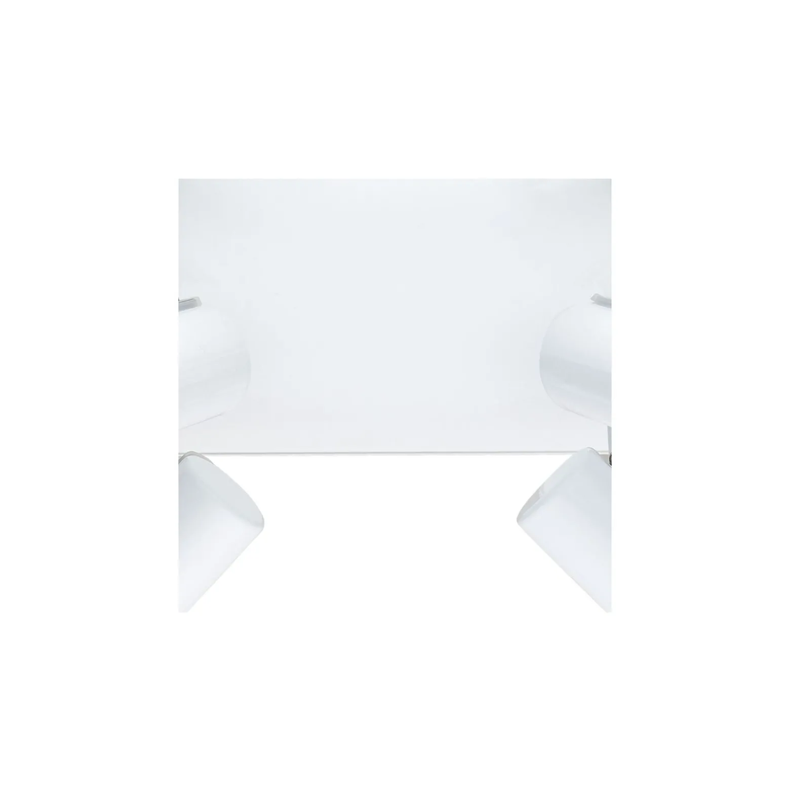 Eglo Taklampa Tamara 1 Stål Vit Krom 4x2.8W 4x250lm - 830 Varm Vit | IP44 - Inkl. 4x GU10