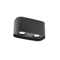 Eglo Tak Spot Arenzano Stål Svart 9.4W 690lm - 830 Varm Vit | Dimbar - Passande för 2x GU10