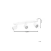 Eglo Tak Spot Camaldoli Stål Vit | Passande för 3x GU10