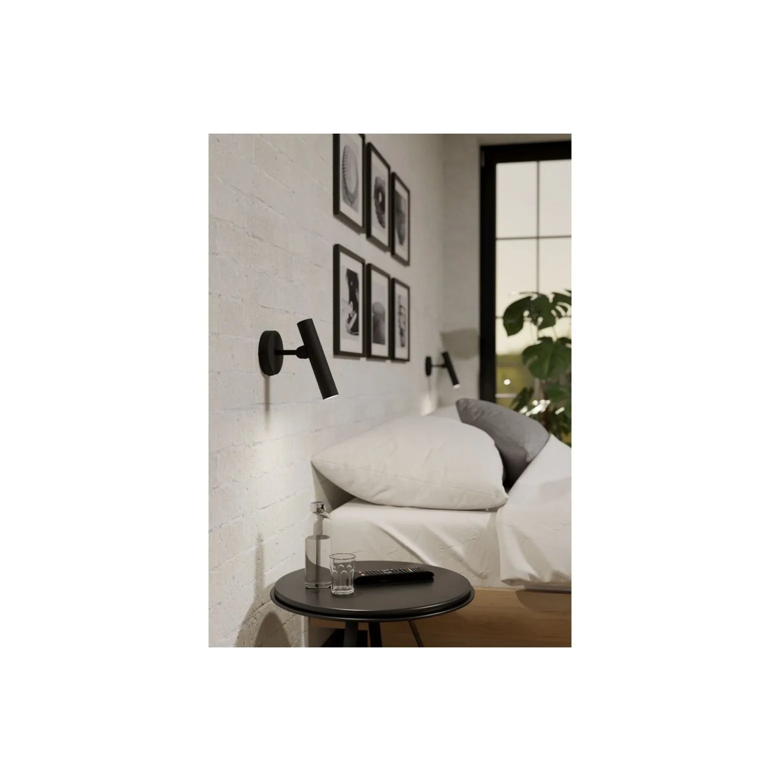 Eglo Vägglampa Almudaina Stål Svart 5W 480lm - 830 Varm Vit | IP20