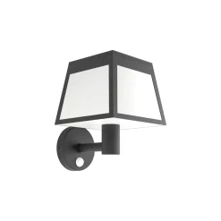 Eglo Vägglampa Altilia Solar Svart 7W 800lm - 830 Varm Vit | IP65 - Rörelsesensor