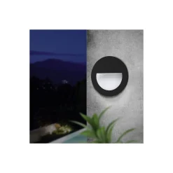 Eglo Vägglampa Aracena Aluminium Svart 2W 300lm - 840 Kallvit