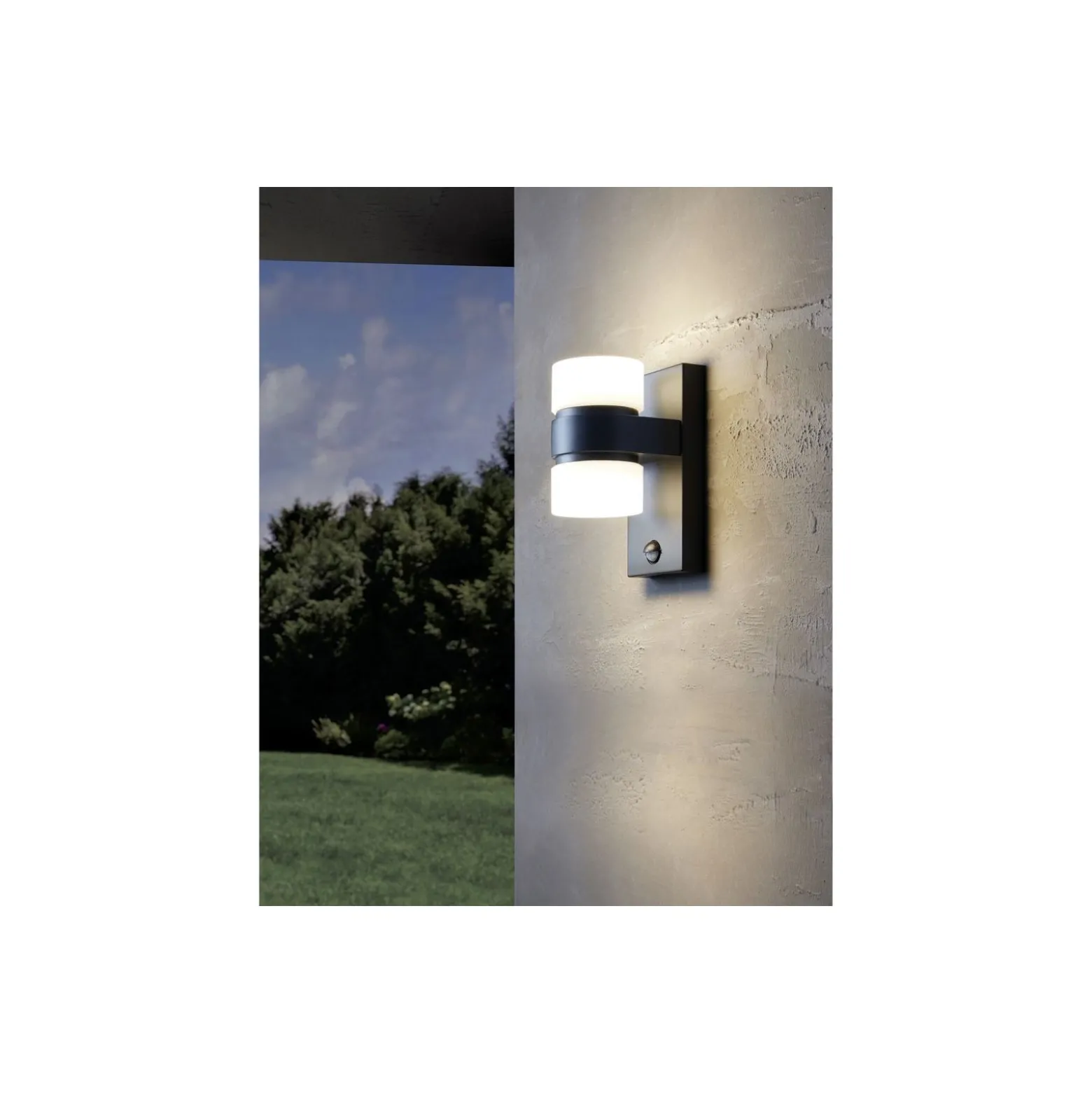 Eglo Vägglampa Atollari Aluminium Antracit Up & Down 4W 360lm - 830 Varm Vit | IP44