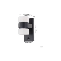 Eglo Vägglampa Atollari Aluminium Antracit Up & Down 4W 360lm - 830 Varm Vit | IP44
