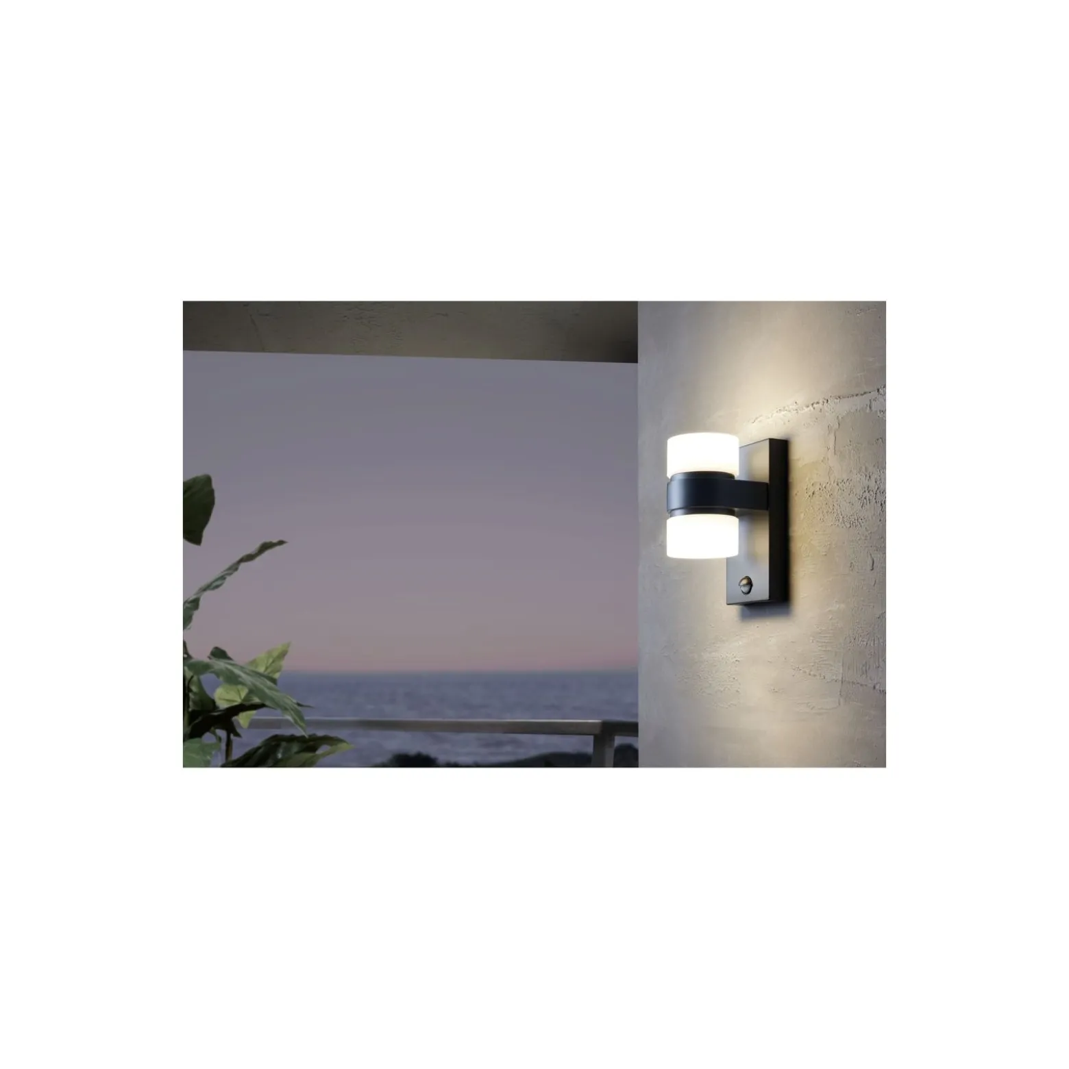 Eglo Vägglampa Atollari Aluminium Antracit Up & Down 4W 360lm - 830 Varm Vit | IP44