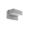 Eglo Vägglampa Azzinano Stål Silver Up & Down 5W 700lm - 830 Varm Vit | IP44 - Rörelse- och Ljussensor