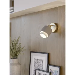 Eglo Vägglampa Bellizzi Stål Grå | Passande För 1x E14