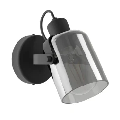 Eglo Vägglampa Berregas Stål Svart | Passande För 1x E27