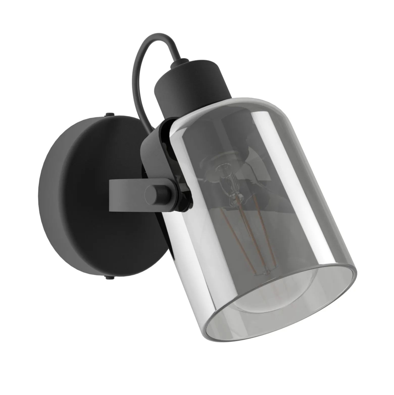Eglo Vägglampa Berregas Stål Svart | Passande För 1x E27
