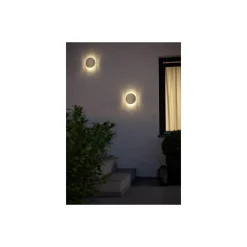 Eglo Vägglampa Briale Aluminium Sanded 4W 800lm - 830 Varm Vit | IP44