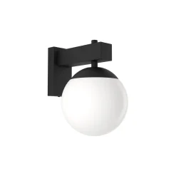 Eglo Vägglampa Bufalata Stål Svart | IP54 - Passande för 1x E27