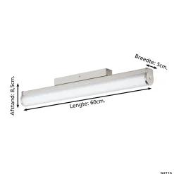 Eglo Vägglampa Calnova Stål 13W 1550lm - 840 Kallvit | IP44