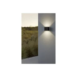 Eglo Vägglampa Calpi Aluminium Antracit Up & Down 3.3W 340lm - 830 Varm Vit | IP44