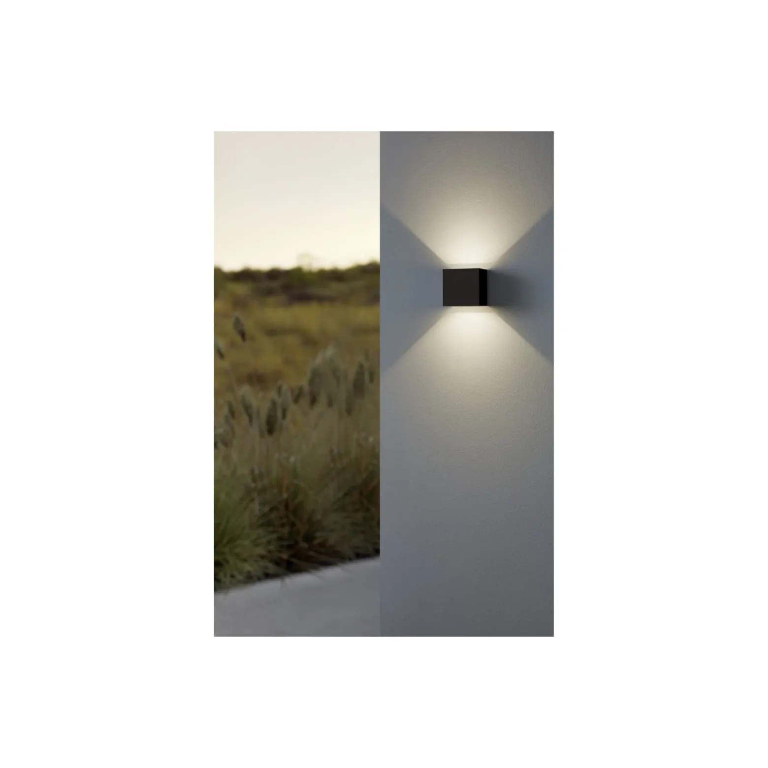 Eglo Vägglampa Calpi Aluminium Antracit Up & Down 3.3W 340lm - 830 Varm Vit | IP44