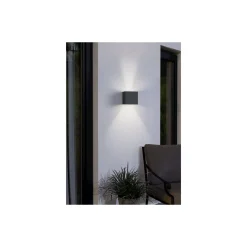 Eglo Vägglampa Calpi Aluminium Antracit Up & Down 3.3W 340lm - 830 Varm Vit | IP44