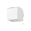 Eglo Vägglampa Calpi 3 Aluminium Vit Up & Down 2.8W 420lm - 830 Varm Vit | IP54