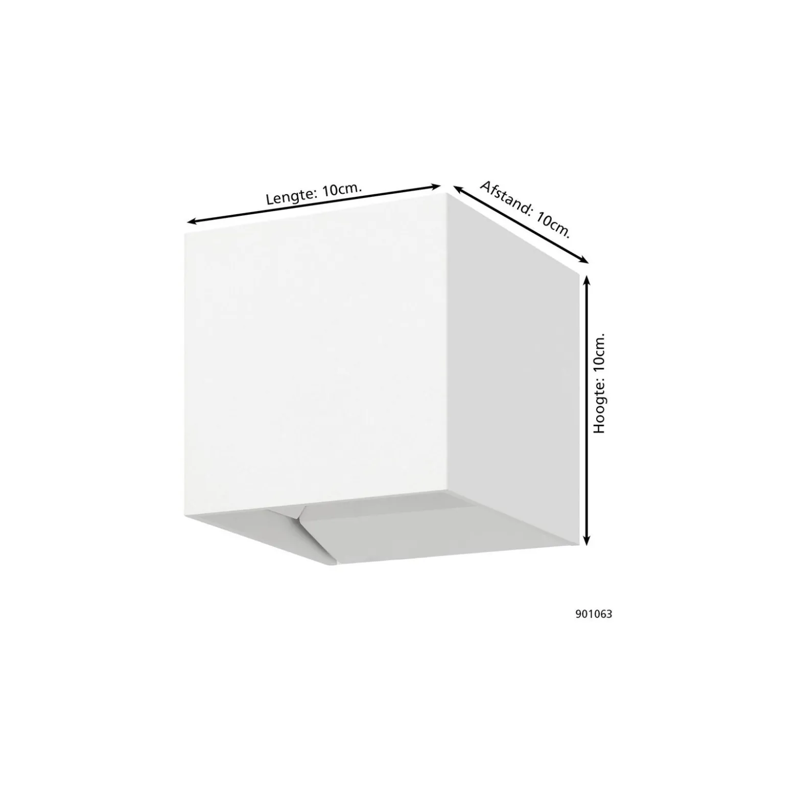 Eglo Vägglampa Calpi 3 Aluminium Vit Up & Down 2.8W 420lm - 830 Varm Vit | IP54