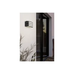 Eglo Vägglampa Camarda Aluminium Antracit | IP54 - Passande för 1x E27