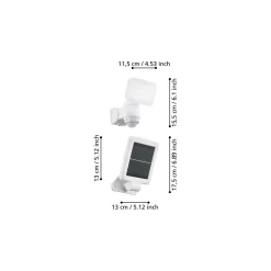Eglo Vägglampa Casabas Solar Vit 5W 470lm - 865 Dagsljus | IP44