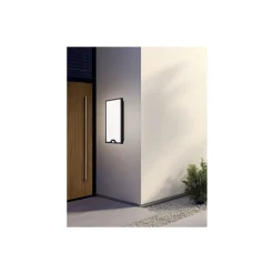 Eglo Vägglampa Casazza Stål Svart 16W 2350lm - 830 Varm Vit | IP44
