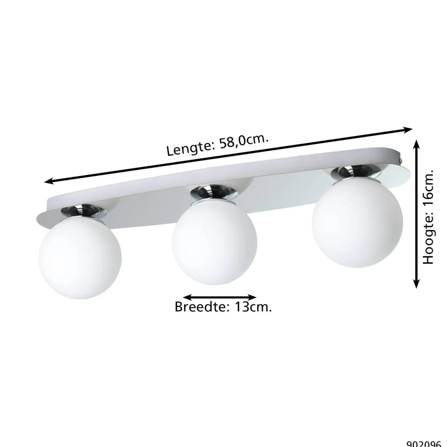 Eglo Vägglampa Castrovido Stål Krom 42W 1410lm - 827 Extra Varm Vit | IP44