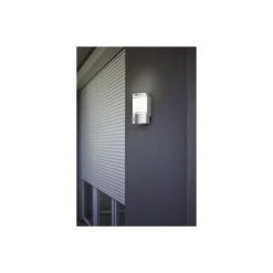 Eglo Vägglampa Cerno Rostfritt Stål | IP44 - Passande för 1x E27 - Rörelsesensor
