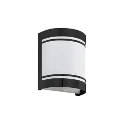 Eglo Vägglampa Cerno Stål Svart | IP44 - Passande för 1x E27