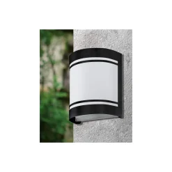 Eglo Vägglampa Cerno Stål Svart | IP44 - Passande för 1x E27