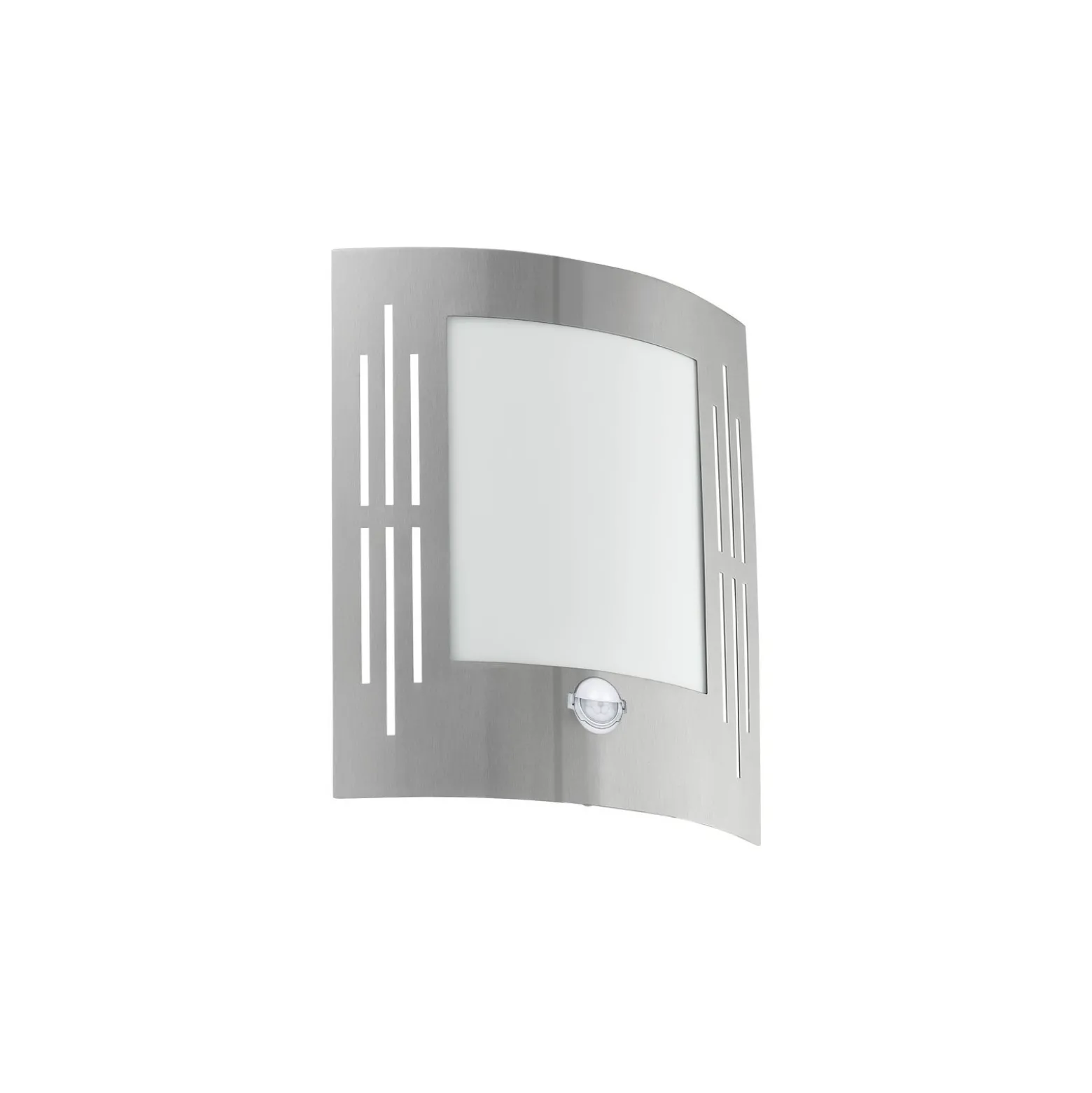 Eglo Vägglampa City Rostfritt Stål | IP44 - Passande för 1x E27 - Rörelsesensor