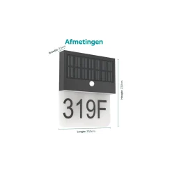 Eglo Vägglampa Conettimara Solar Svart 6W 700lm - 830 Varm Vit | IP44 - Ljussensor