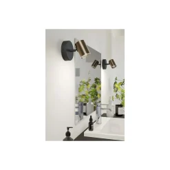 Eglo Vägglampa Consuma 1 Stål Brons Svart | IP44 - Passande för 1x GU10