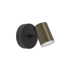 Eglo Vägglampa Consuma 1 Stål Brons Svart | IP44 - Passande för 1x GU10