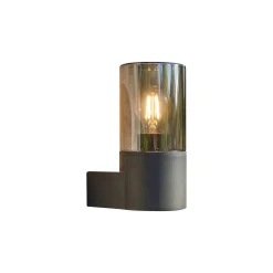 Eglo Vägglampa Cropani Svart | IP54 - Passande för 1x E27