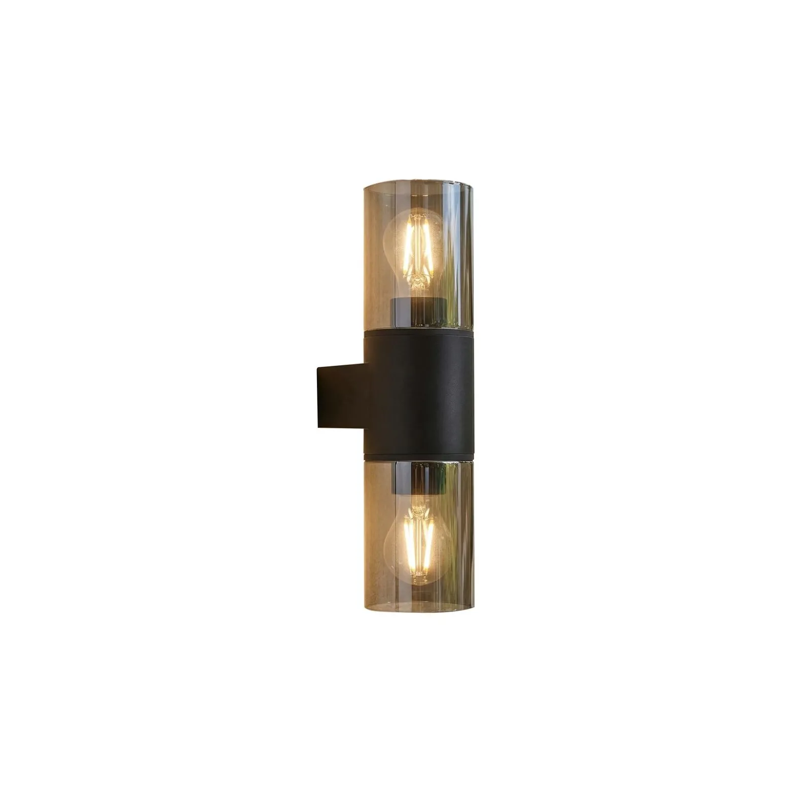 Eglo Vägglampa Cropani Svart Up & Down | IP54 - Passande för 2x E27